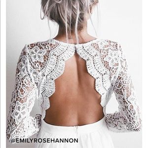 Long Open Back Lace and Chiffon Dress